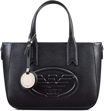 Emporio Armani Eagle Logo Damen Handtasche Schwarz Amazon De