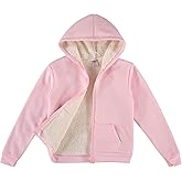 Real Love Girls Zip Up Hoodie - Soft Sherpa Lined Heavyweight Hooded Girls Sweatshirt Hoodies for Teens Kids (7-16)