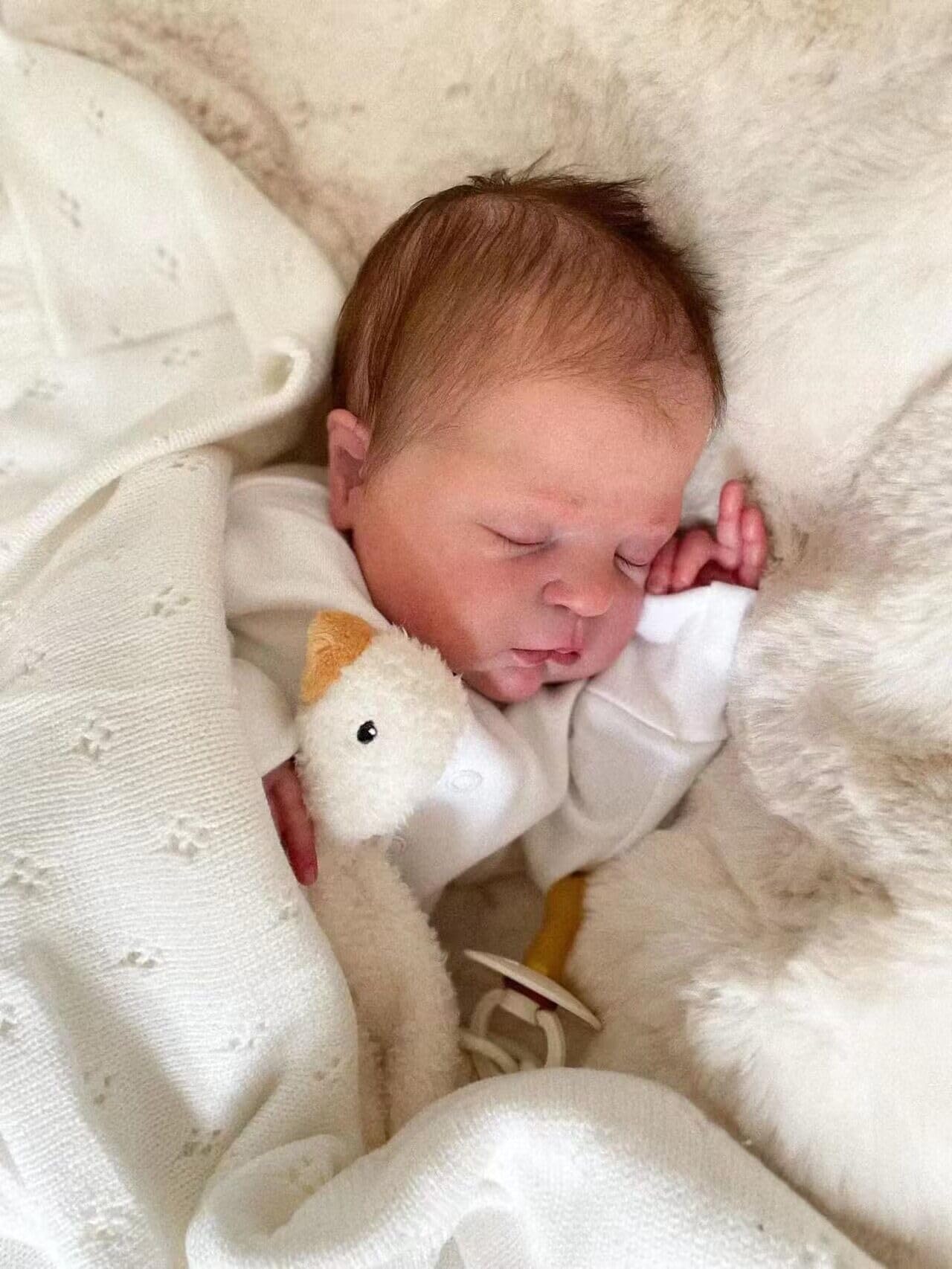 BNNPUU 20 Inches Reborn Baby Dolls Reborn Babies Handmade Lifelike Baby Dolls Sleeping Newborn Baby Soft Cloth Body Like a Real Baby