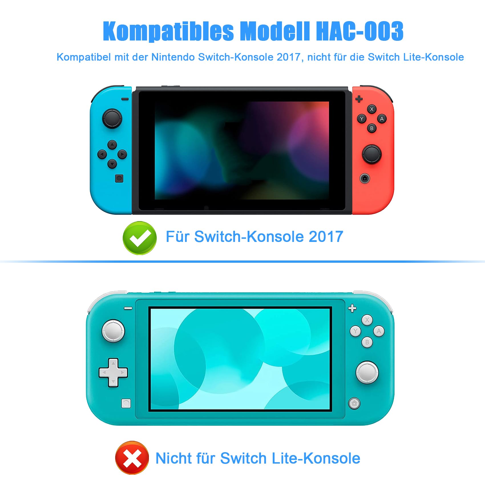 REACELL HAC-003 Ersatzakku Kompatibel mit Nintendo Switch 2017 Konsole 4