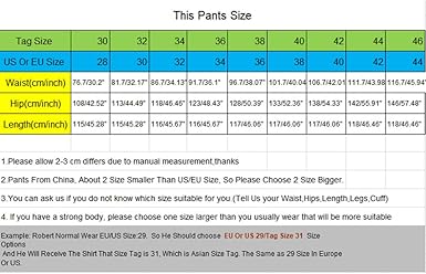 pants size us to eu