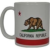 Rogue River Tactical Best Coffee Mug California State Flag Novelty Cup Great Gift Idea For Men Women CA Republic