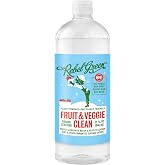 Rebel Green Fruit & Veggie Clean, Plant-Derived Produce Cleaner, Refill | Natural Fruit & Vegetable Wash, No Aftertaste, Dirt