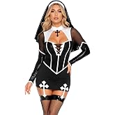 Leg Avenue Women's 2 PC Holy Hottie Sexy Nun Costume