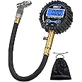 Digital Tire Pressure Gauge 200 PSI - Accurate Air Pressure Gauge for Tires with Easy-to-Read Numbers & 45° Angle Chuck