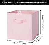 GRANNY SAYS Fabric Storage Cubes Set of 6 27x27x27 Pink Collapsible Bins view 6