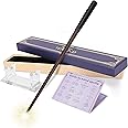 EnrichFun Light Up Wizard Magic Wand Rechargeable Illuminating Witch Wands for Kids Collection Cosplay Christmas, with Acrylic Stand, (Arrogant)