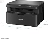 Brother DCP-L1640W Wireless Mono Laser Multifunction Printer 20 PPM UK Plug view 3
