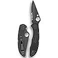 Spyderco Delica 4 Lightweight 7.15" Signature Knife with 2.90" Saber-Ground Steel Blade and FRN Handle