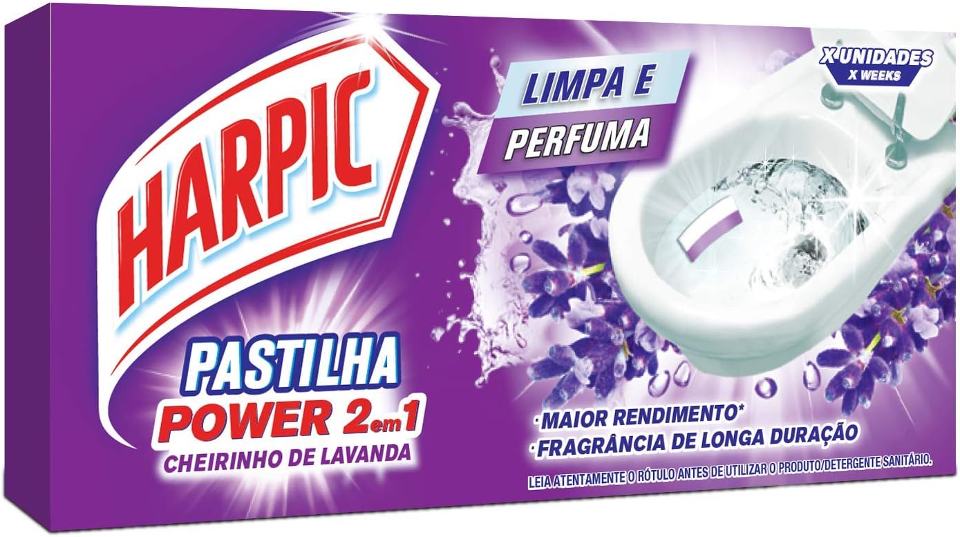 Pastilha Sanitária Adesiva 2Em1 Lavanda Com 3 Unidades De 9 G Cada ...