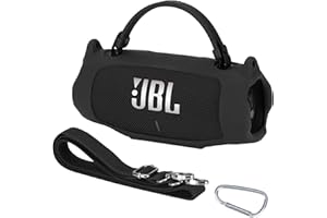 Peyyargo Silicone Cover Compatible with Charge 6 Portable Waterproof Drop-Proof Speaker (Black)