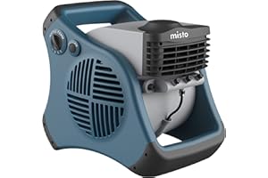 Lasko Misto Outdoor Misting Blower Fan, Ideal for Sports, Camping, Decks & Patios, 3 Speeds, 15", Blue, 7054