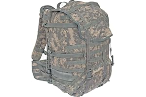 Military Outdoor Clothing Previously Issued US G.I. Large ACU Rucksack Complete with Frame, Shoulder Straps, and Waist Belt