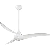 Minka Aire F843-WH Wave - 52" Ceiling Fan, White Finish with White Blade Finish