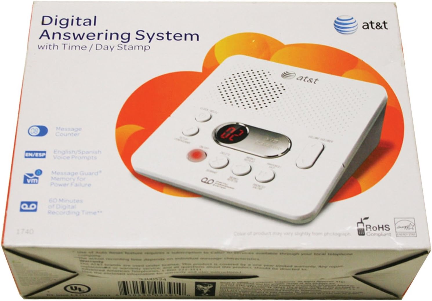 Atamp; T 1740 Digital Answering Machine : Electronics
