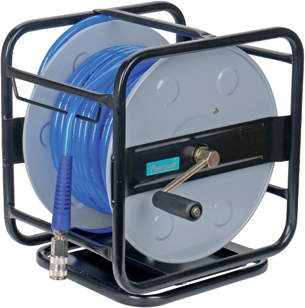 Aircraft 9006248003965"DST" 8/30 Compressed Air Hose Drum, Grey/Black/Blue