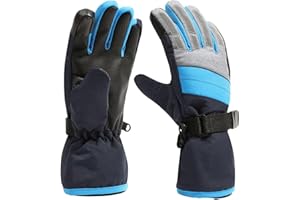 accsa Kids Winter Ski Gloves Waterproof Cold Weather Snow Gloves 3M Thinsulate Warm Snowboard Gloves for Boys Girls