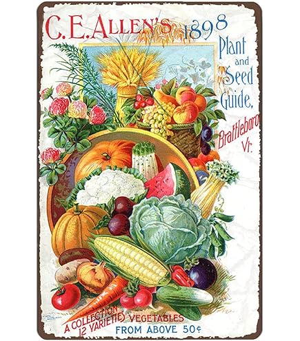 Amazon.com: Graman Metal Tin Retro Sign Vintage Kitchen Vegetables