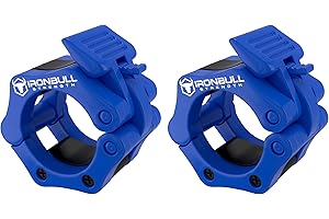 Olympic Barbell Clamps (Pair) – Locking 2" Olympic Size Weight Collars - Quick Release Collar Clips – Bar Clamps Great for We