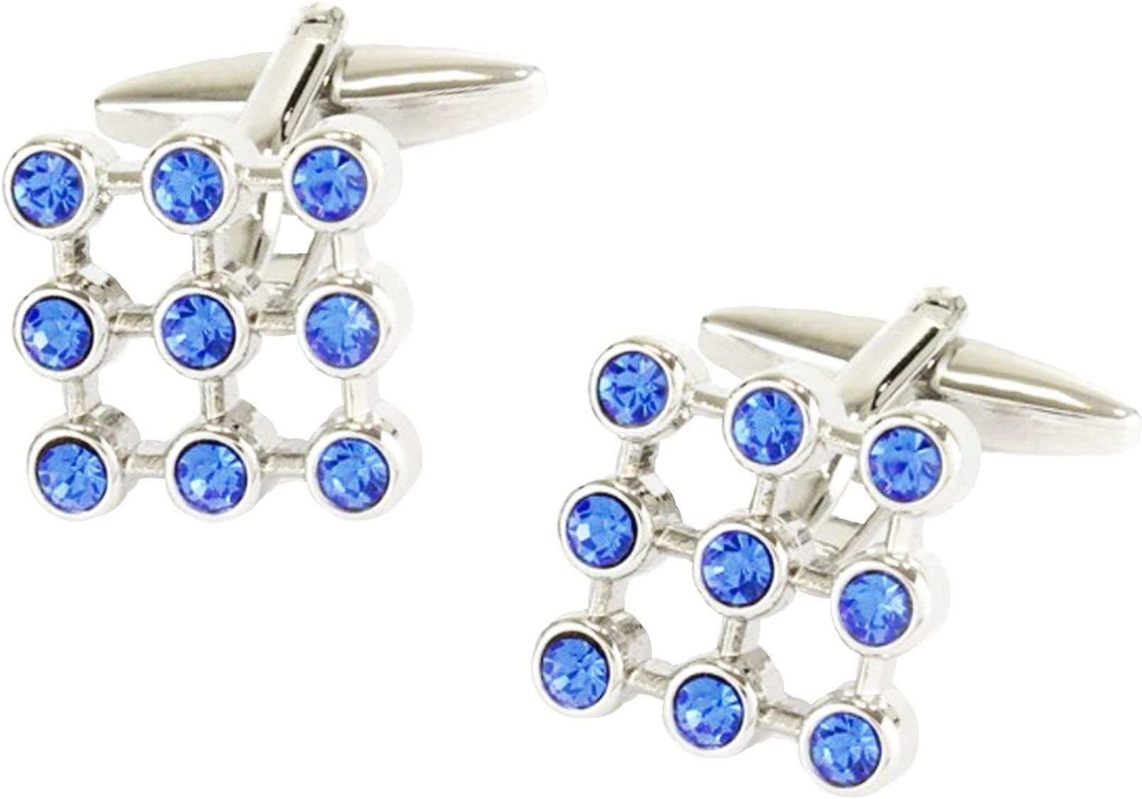 9 Sapphire Blue Stones Cufflinks