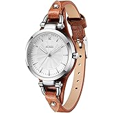 BUREI Women Watches Simple Leather Strap Watch Luxury Quartz Watches Small Thin Ladies Watch Bracelet Band Wristwatch Relogio Feminino