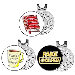FINGER TEN Golf Ball Marker with Hat Clip Markers