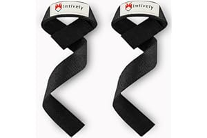 IMTIVELY Lifting Straps, Wrist Straps for Weightlifting, Bodybuilding, Powerlifting, Deadlifts, Gym Straps for Workout,Strength Training,Padded Cotton Wrist Wraps/Wrist Straps (1 Pair)