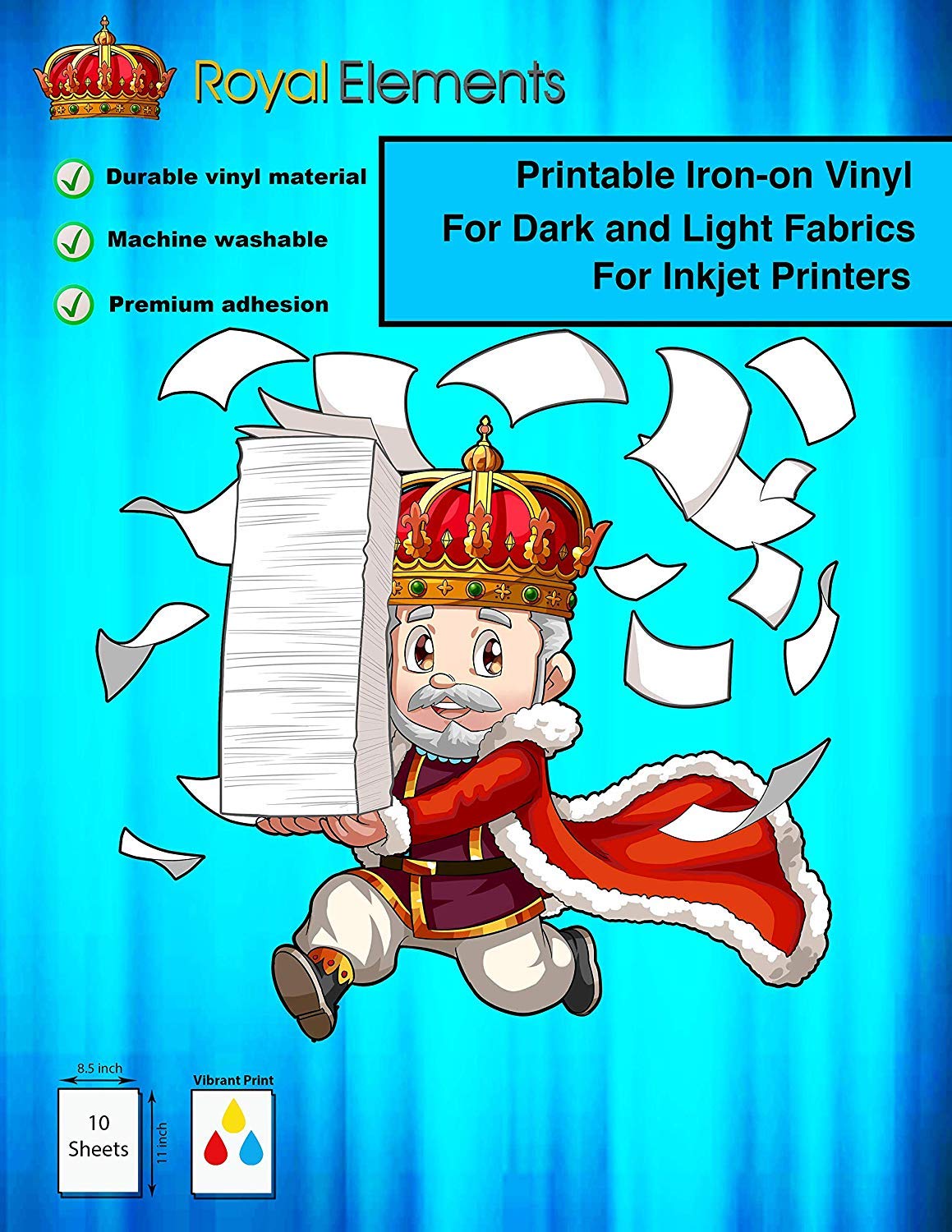 royal elements printable t shirt transfer paper for dark