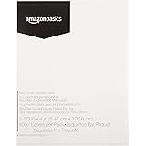 Amazon Basics Easy Cover Shipping Address Labels for Laser/Inkjet Printers, White, 3-1/3 x 4 Inch Label, 1 Pack, 600 Labels