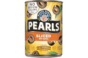 Pearls Sliced Ripe Olives, Pack of 6, 6.5 oz Cans