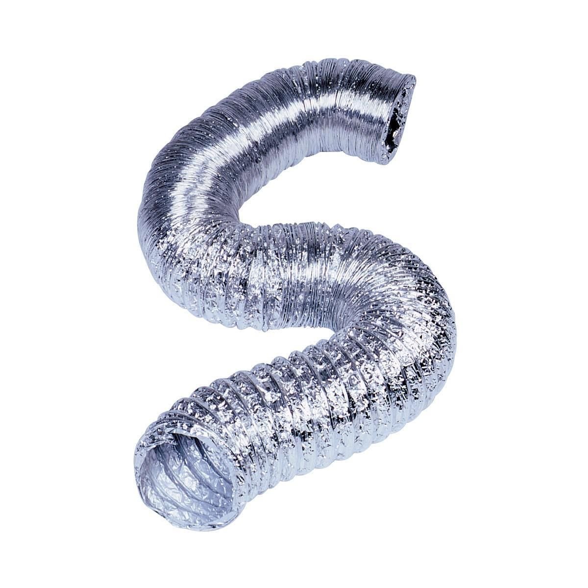 Tuyau Aluminium Flexible 130mm Pour Ventilation - Longueur 2.60m - Résistant à La Chaleur