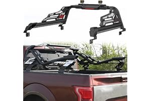 EMEKIN Adjustable Roll Bar for Full-Size & Mid- Size Pickup Trucks, Sport Bar Chase Rack Compatible with Dodge Ram 1500/2500/3500,Ford F-150/F-250/F-350, Toyota Tundra,GMC Sierra,Chevy Silverado,Titanra
