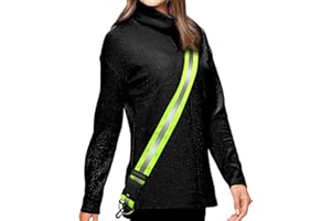 ZEMOZEN Reflective Sash for Walking at Night - Replaces Reflective Vest Safety Vests Reflective Running Vest - Reflective Running Gear Reflective Belt Night Walking Running Reflective Gear for Walking Biking