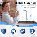 iSpring GA1-BN Brushed Nickel Water Filter Designer Faucet 14oz Solid Brass view 2