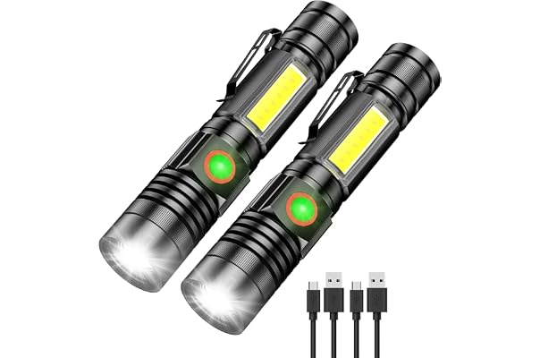 20000LM Telescopic Focus COB Light Flashlight Mini Aluminum Flashlight JL