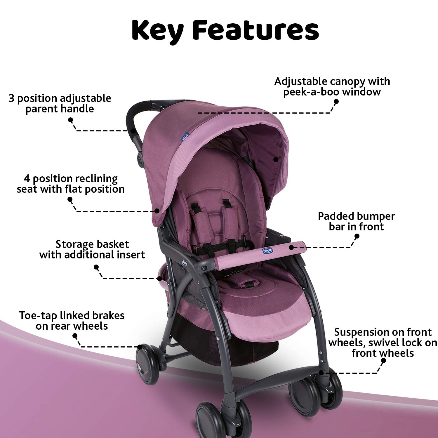 infant plus toddler stroller