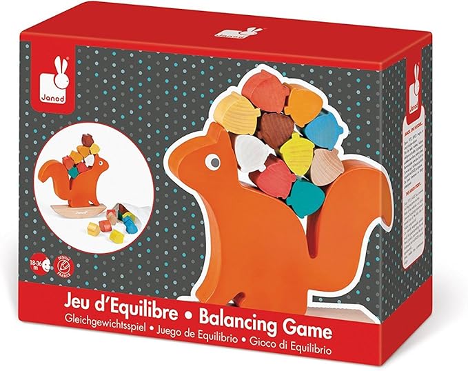 janod nutty the squirrel balance game