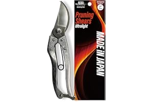 SUIZAN Bypass Pruning Shears 8” Forged Aluminum Handle - Professional Japanese Hand Pruners Garden Scissors Gardening Tools