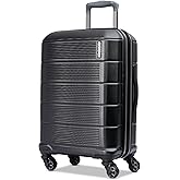 American Tourister Stratum 2.0 Expandable Hardside Luggage with Spinner Wheels, Jet Black, Carry-on