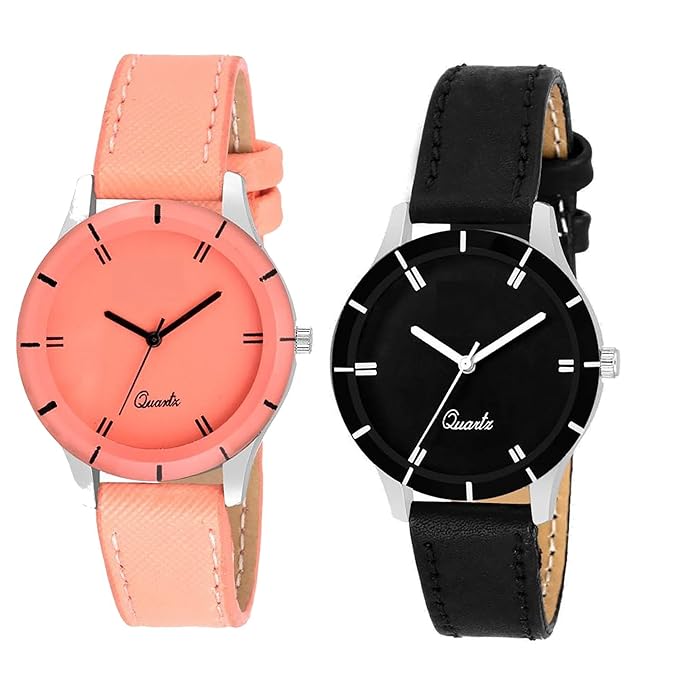 Royal India Overseas Creation Analogue Multicolour Dial Watch for Women - Combo of 2