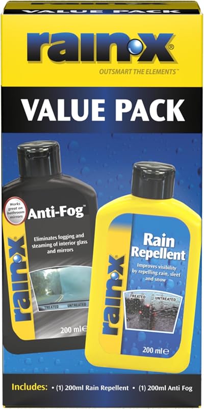 Rain-X Rain Repellent & Anti-Fog Treatment Value Pack 200ml x2