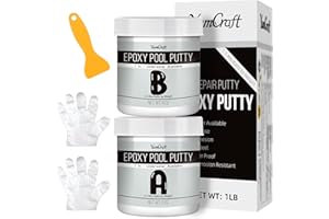 YUMCRAFT Epoxy Putty - 16oz Epoxy Pool Putty 2 in 1 Underwater or Above Repair Putty for Fixing Leaks, Cracks, Repairing, Filling, Sculpting - 2 Part Epoxy Glue for Metal, Tile, Concrete, Ceramics (Grey)