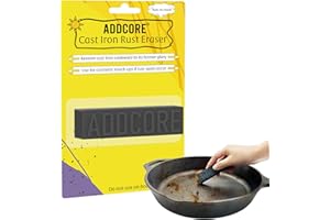 WZPORZST Rust Eraser, Premium Rust Remover for Cast Iron Pans, Knives & Tools, Hard Anodized Cookware and Other Pots, Remove Rust from Any Metallic Surface - 1 Pack