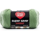 Red Heart Super Saver Ombre Yarn, Green Apple