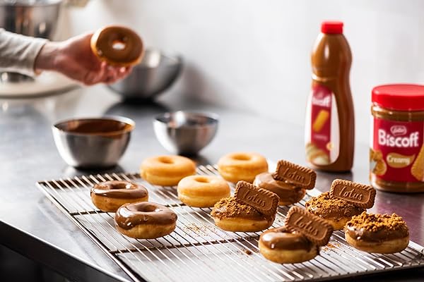 LOTUS BISCOFF – SPREAD TOPPING – PRODUCT OF EUROPE (EXP. DATE = DD-MM-YY) – VEGAN – BISCOFF COOKIE BUTTER SYRUP – 2.2LB (PACK OF 1) – NON GMO