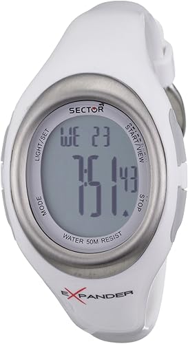 Sector Expander Cardio R3251173515 - Reloj Unisex de Cuarzo, Correa de Silicona Color Blanco