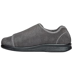 Propét Men's Cush N Foot Slipper, Slate