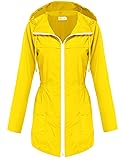 HOTOUCH Waterproof Lightweight Rain Jacket Active
