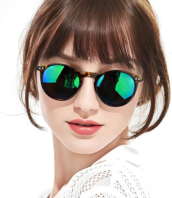 Amazon Sodqw サングラス レディース おしゃれ 偏光レンズuv400 紫外線カット可愛サングラスい アウトドア 運転 旅行 トータスフレーム グリーンレンズ サングラス 通販