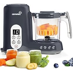 GROWNSY Baby Food Maker with Steam Basket, One Step